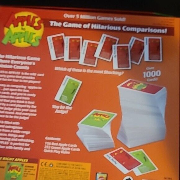 Mattel's Apple to Apple Party Box Game  cards family red games fun laughter - Picture 5 of 14